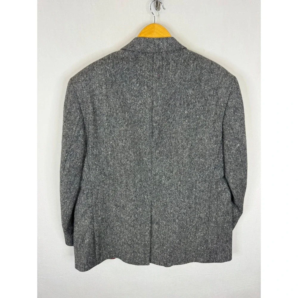 Magee Donegal Tweed Blazer Mens 48 Reg Grey Wool Sports Coat Moores Ireland